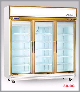 tủ mát trưng bày 3 cánh kính, tủ lạnh công nghiệp